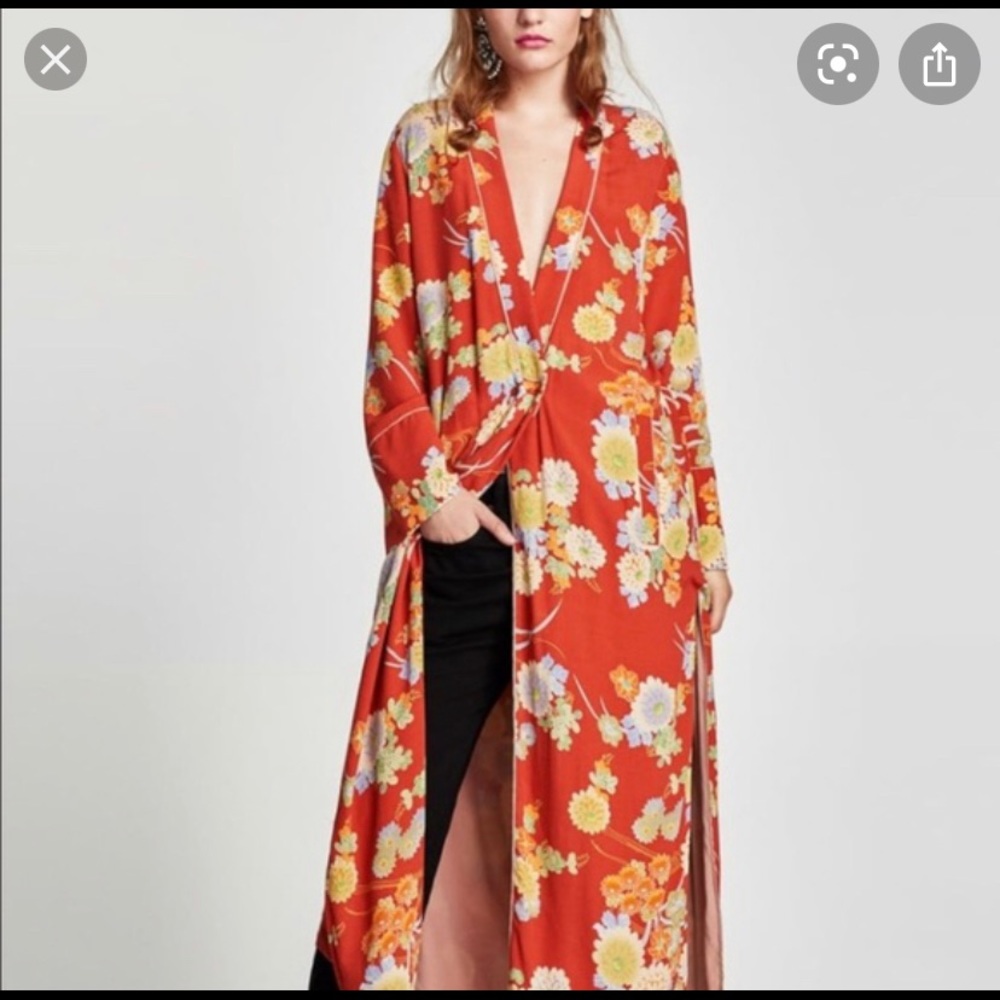COPY - Zara Silk Kimono duster